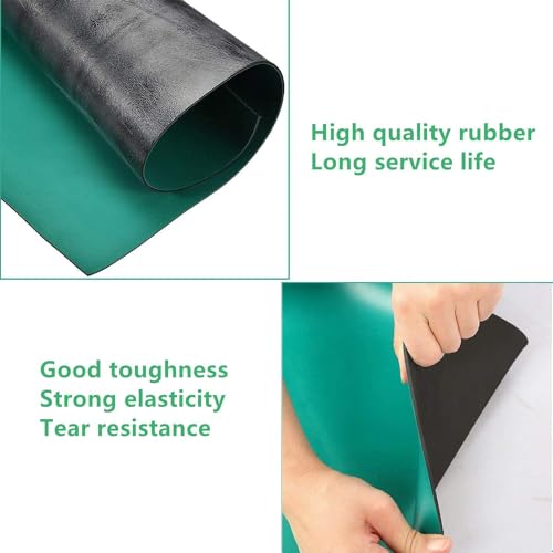 Image of ESD Anti Static Watch Repair Mat,Anti Static Blanket Desktop Mat,Heat Immune Rubber Electrostatic Pads Protection for Circuit Boards Phone PC Tablet PC Repair Grounding Mat(15.7in)