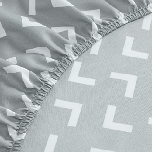 Image of Utopia Bedding Queen Sheet Set, Soft Microfiber 4 Piece Bed Sheets with 15 inch Deep Pocket - Easy Care Brushed Microfiber (Arrows - White)