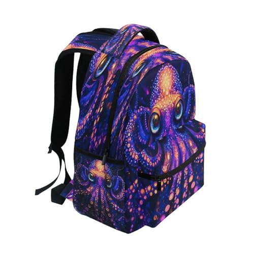 Kraken Magic Backpack for School Boys Girls Adults Kids Bookbag Laptop Bag 15L2