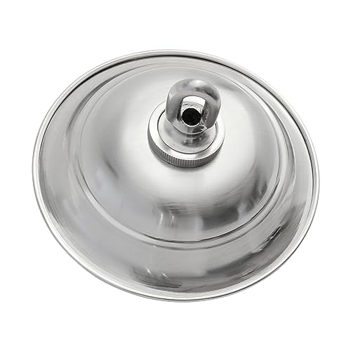 Image of RCH Hardware CN-BR05-120 Brass Traditional Round Ceiling Canopy, 4.7 Inch, Brushed Nickel