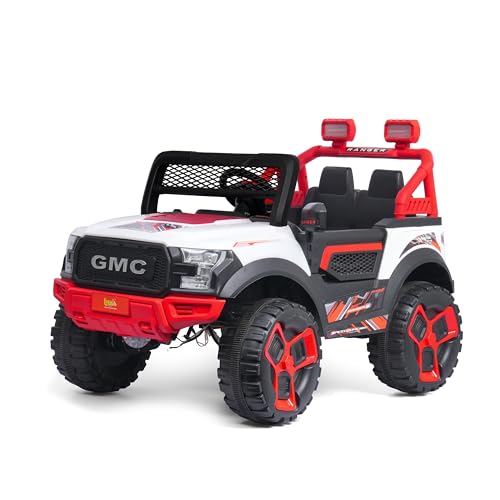 Image of PRO KIDSRanger 12V Battery Operated Jeep for Kids with Remote Control, Bluetooth, USB & AUX | Ride-On Electric Car with LED Lights, Music & Seat Belt | Boys & Girls (1-8 Years)