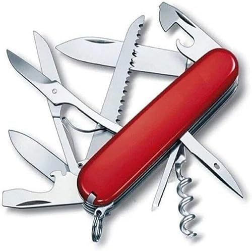 Image of Multi Tool Keychain (14 in 1) - Red, 14 in 1 Swiss Multi Tool 14 Function Multi Utility Swiss Knife (Red)