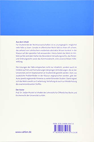 Fälle zum Besonderen Verwaltungsrecht: Polizei