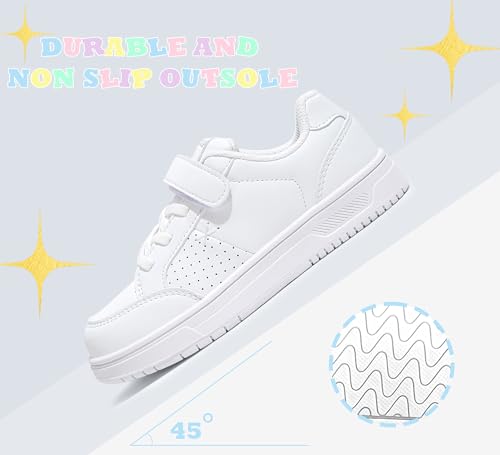 LUCKY STEP Kid's Glitter Walking Shoes Shiny Sparkly Sequins Fashion Sneakers Hook and Loop Athletic Unisex-Child Casual Running for Children/Boys/Girls3