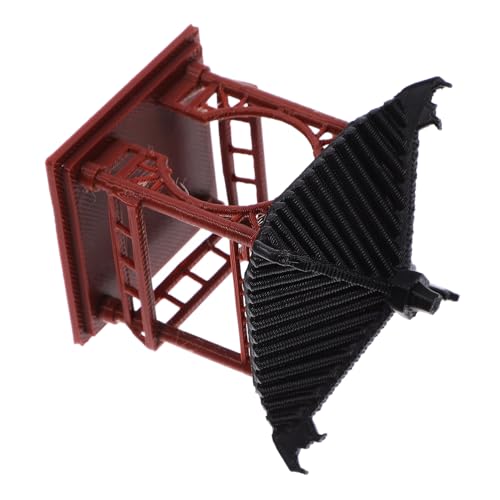 DECOMELODY Miniature Pavillon Décoratif en Plastique pour Jardin Et Bonsaï, Ornement Micro-Paysage Petite Statue De Jardin, Figurine De Pavillon Ronde Simple, Décoration Extérieure Patio