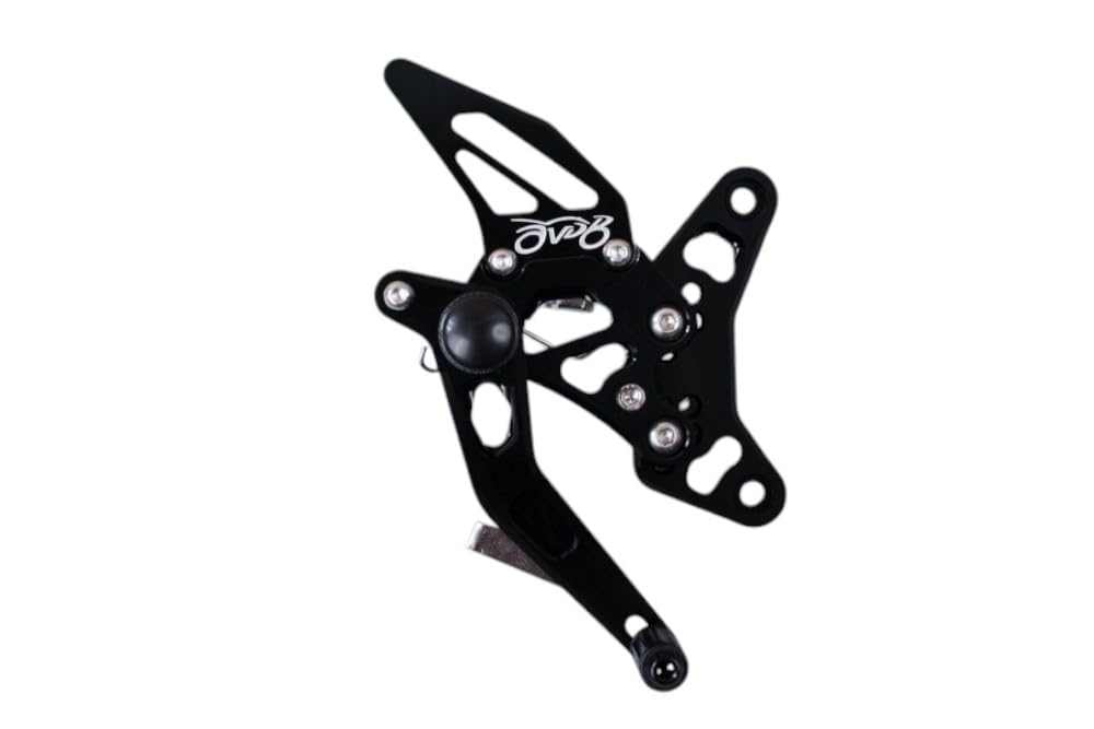 avdb-moto Supporto Pedane Arretrate Regolabili Compatibile con SUZUKI SV SVX 650 SV650X SV650 WCX 2016-2022 Racing AVDB (Oro)