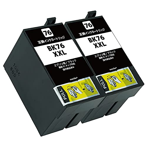 Amazon.co.jp: 【nasia+】 エプソン用 IC76 【ブラック/2本セット