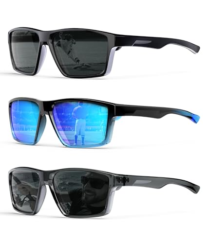 Image of KALIYADI Sports Mens-Sunglasses Women Polarized-Sunglasses-Men: Sun Glasses with UV400 for Driving Running Cycling