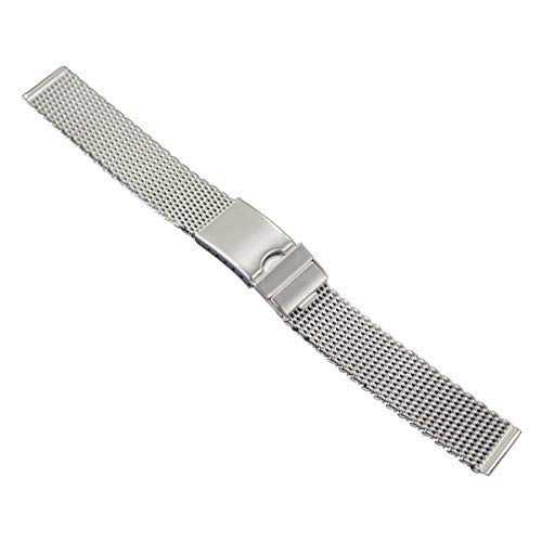 Bracelet montre acier inoxydable Vollmer 16mm pour remplacer un cuir usé