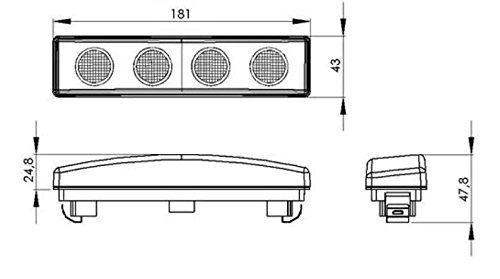 2 x LED cabina tetto anteriore Sun Visior arancione luci per Scania serie P R T g 24 V OEM 1910437 1798980