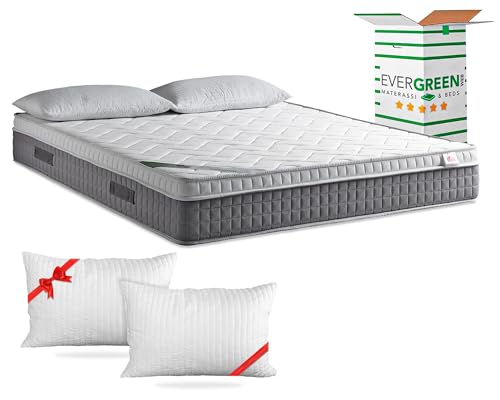 EVERGREENWEB - Materasso Matrimoniale 160x200 in Memory Foam con Topper