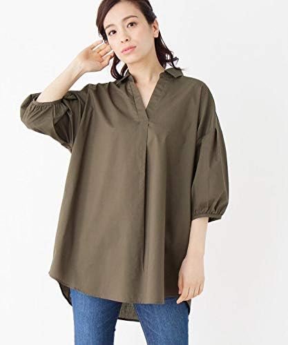 Amazon Co Jp キューティーブロンド Cutie Blonde ゆるシルエットスキッパーチュニック 03 L カーキ 027 服 ファッション小物