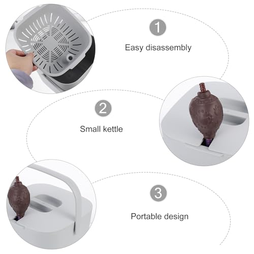 Récipient à feuilles de thé compact pour éviter les fuites d'eau usée - 6