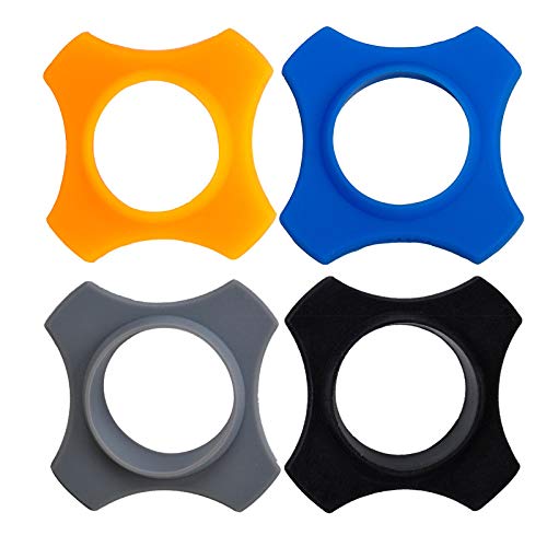 CamDesign Hexagonale Anti-Roll Ring voor Handheld Draadloze Microfoon Antislip Schokbestendige Mic Ring voor KTV, Karaoke, Dance Ball, Conference Room, Nieuws Interviews, On Stage Performance (4 stuks
