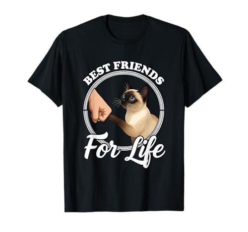 Best Friends Cute Siamese Cat Lovers T-Shirt