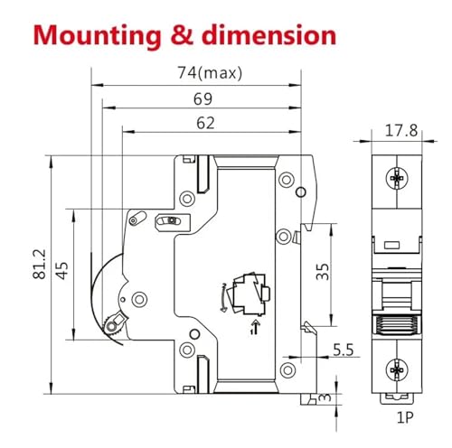Disjoncteur 2 pôles 32A résout les pannes de plaques de cuisson 230V