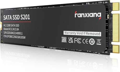 fanxiang M.2 SATA SSD 512GB 2280 Interne Festplatte mit SLC Cache, Hochgeschwindigkeits SSD M2, Lesen bis 550 MB/s, Schreiben bis 460 MB/s, ideal für Laptop- und Ultrabook-Upgrades