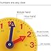 DHCHAPU Student Learning Clock Time Teacher Gear Clock 4 Inch 12/24 Hour