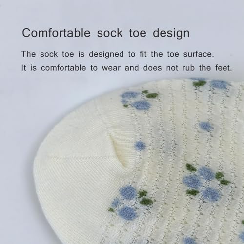 Image of Women's Crew Socks Cute Bear Cat Floral Soft Fancy Socks Gifts for Women