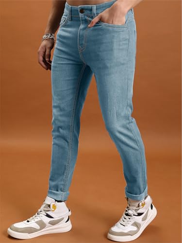 Image of Noble Monk Men Mid Rise Nobel Monk Regular Fit Denim Jeans | Jeans Pants