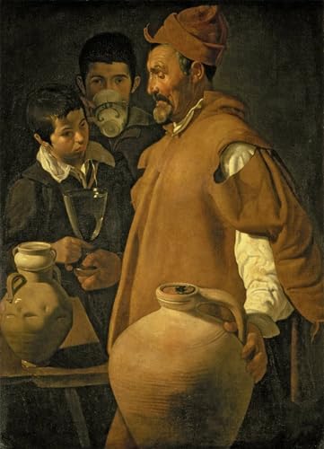 Tableau toile Le marchand d'eau de Séville Velazquez 60x90cm pour décoration murale de salon