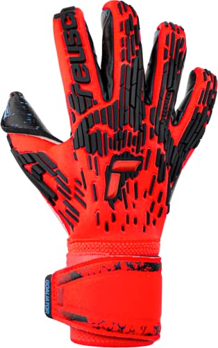Reusch Attrakt Freegel Fusion Goaliator Goalkeeper Gloves, Bright Red/Future Blue/Black, Size 8 #TOP3