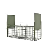Ratière de Passage 2 Entrées 50 x 18 x 18 cm Piège pour Rats Ragondins Belettes Fouines Galvanisé