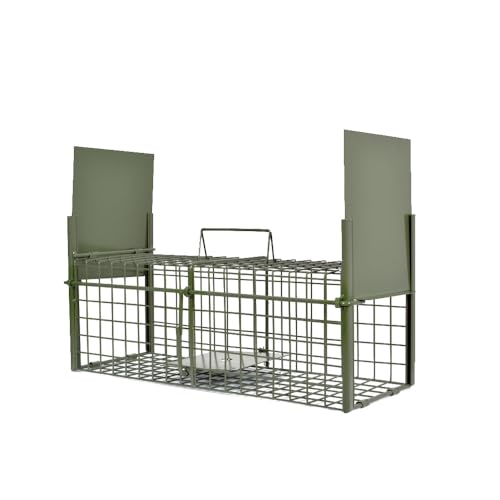 Ratière de Passage 2 Entrées 50 x 18 x 18 cm Piège pour Rats Ragondins Belettes Fouines Galvanisé