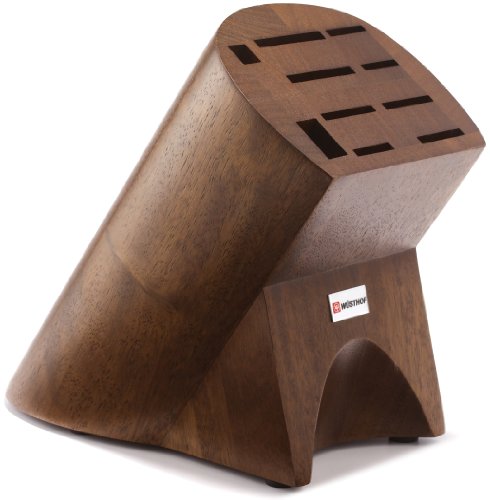 10-Slot Burmese Walnut Knife Block