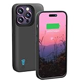 Loytal Battery Case for iPhone 14 Pro Max, 6000mAh Rechargeable Extended Battery Charging/Charger Case, Add 100% Extra Juice (6.7 Inches) Black
