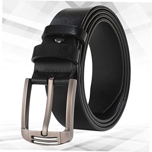 Men's Adjustable Leather Belt Pin Buckle 120cm Length Premium Leather for Everyday Use4