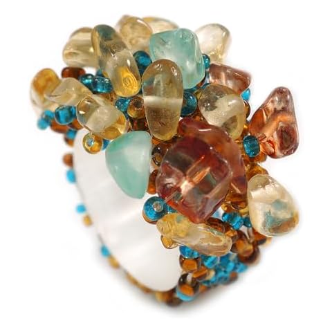 Bague flexible Avalaya en perles Cover