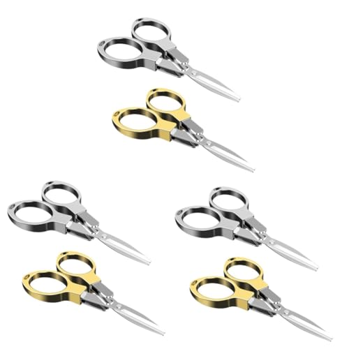 POPETPOP 3 Juegos Tijeras De Hilo De Pescar Cortador De Línea Abrazadera De Señuelos De Pesca Tijera De Pesca Tijera De Línea Tijeras para Pescar Aleación De Aluminio Silver 2 Piezas * 3