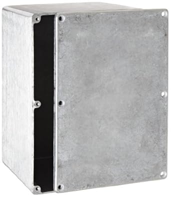 BUD Industries CN-5710 Die Cast Aluminum Enclosure, 6-49/64 Length x 4-49/64 Width x 4-13/64 Height, Natural Finish