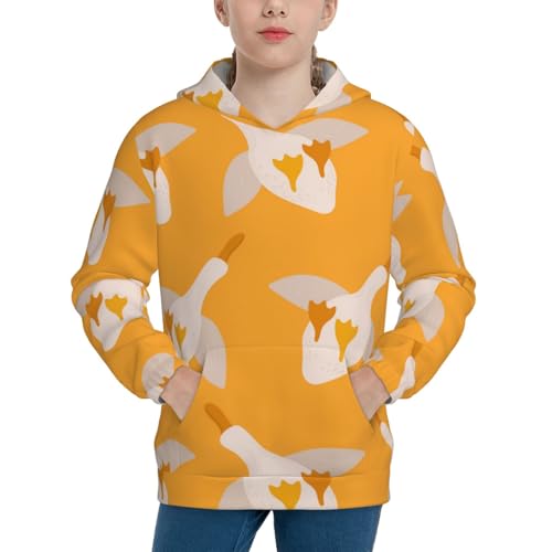 Flying Ducks Kid Hoodies Boys Sweatshirts Girls Pullover with Pocket