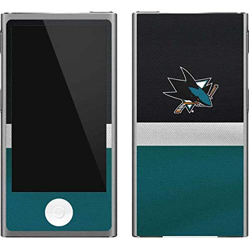 Skinit Decal MP3 Player Skin Compatible with iPod Nano (7th Gen&2012) - Officially Licensed NHL San Jose Sharks Jersey Design