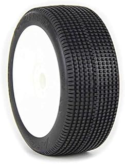 AKA Double Down 1/8 Buggy Pre-Mounted Tires (White) (Super Soft - Long Wear) (2)