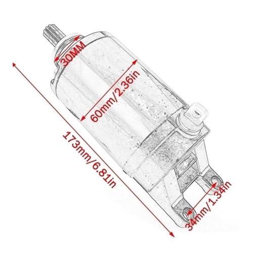 Démarreur pour T800 et 800XC : pièce moto équivalente T1310060 de 2008 à 2018 - 2