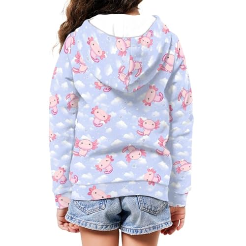 Hoodies Zipper Long Sleeves Cute Graphic Hoodies for Girls 6-16Y2