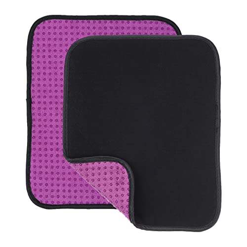 PATIKIL ボウリングボールタオル 25x20cm 2個入りマイクロファイバーパッド ボウリングボールの洗浄用 ローズレッド
