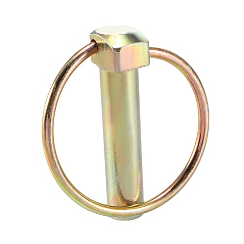 Uxcell Linch Pin With Ring - 10Mm X 50Mm Trailer Pins Assortment Kit For Boat Kayak Canoe Trailer Tractor Trolley Horsebox 2Pcs #TOP3