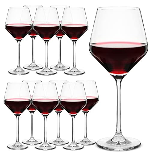 12-Pack Long Stem Wine Glass Set