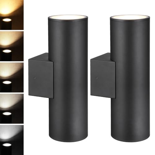 LEONLITE 18 Inch 5CCT Architectural LED Cylinder Up Down Wall