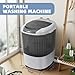 Elevon Mini Spin Dryer Portable Washing Machine, Compact Laundry for Home, Apartment, RV, Gray