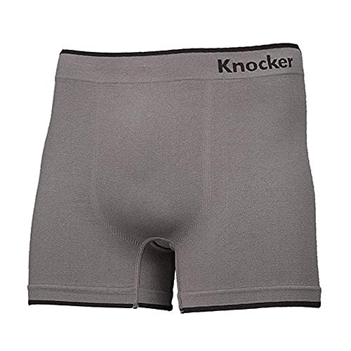 Mens 6pk Seamless Athletic Spandex Compression Sports Workout Boxer Brief Underwear Shorts OS Simple Knocker2
