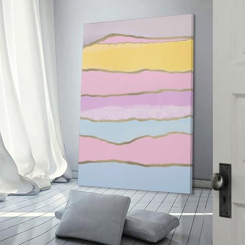 Collage expressif sur toile 50x75 cm décoration murale moderne chambre
