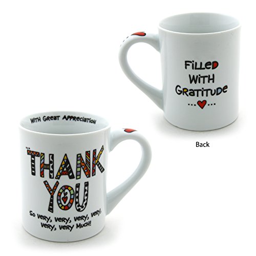 Our Name Is Mud “Thank You” Porcelain Mug, 16 Oz. #TOP2