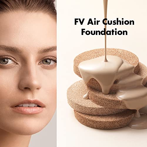 Fv Concealer Make-Up Cushion Foundation, Full Coverage Hydrating Flawless Smooth Concealer Lightweight Face Makeup Bb Cream Sponge Bb Cream Air Cushion 0.5 Oz(15Ml) #TOP5