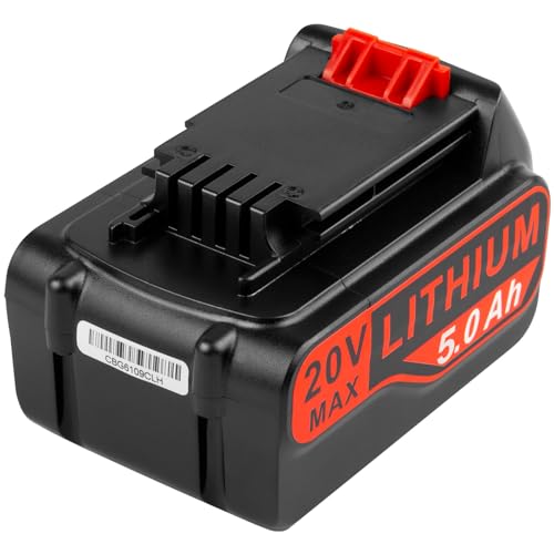 Image of KEATFE 18V 5Ah BL2018-XJ Battery for Black and Decker Tools, 20V MAX Replace Li-ion Battery for Black + Decker Cordless Power Tool System LBXR20 LBXR20B LBXR20-OPE LBXR2020 LBXR4020