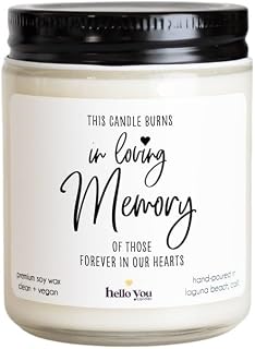 Personalized in Loving Memory Scented Soy Candle - Perfect Condolence, Sympathy, Grief, or Mourning Gift for Thoughtful Remembrance